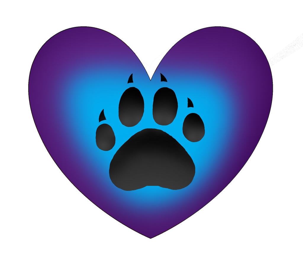colors paw and heart tattoo design by Lily-the-pink on DeviantArt