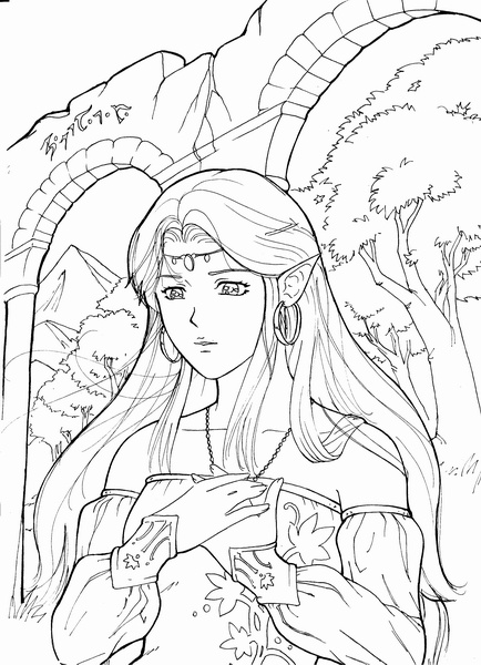 Elfic Princess Ayla by Cleph