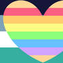Homosensual Oriented AroAce Combo Pride Flag
