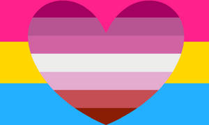 Pansexual Homoromantic (Lesbian) Combo Pride Flag