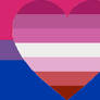 Lesbian (Romantic Orientation) Bisexual Pride Flag