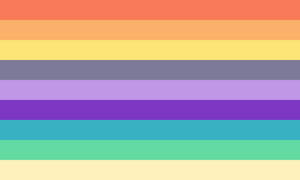 Cishet Lesbian Man Pride Flag