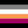 Anattractional Lesbian Pride Flag