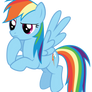 Rainbow Dash thinking