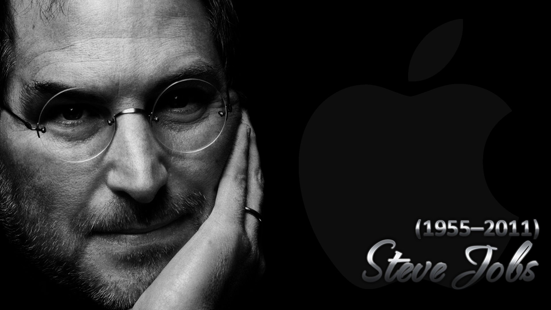 Steve Jobs Walpaper Black