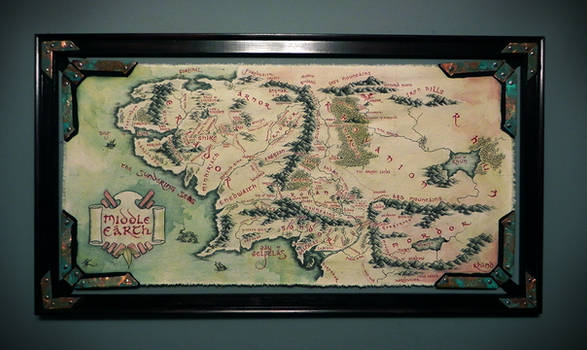 Middle Earth Canvas Map