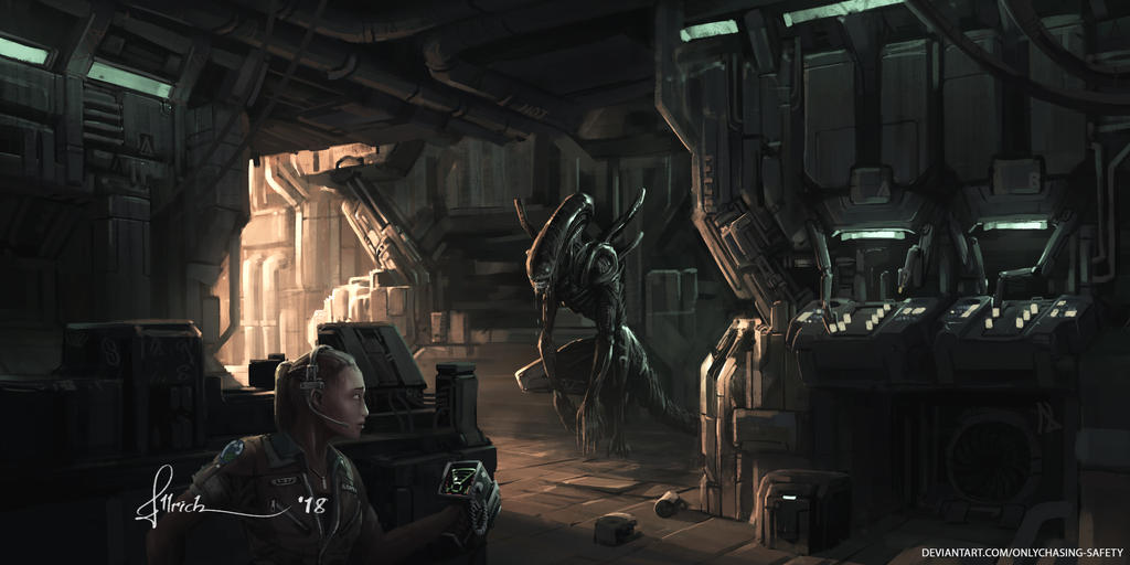 Alien: Isolation by AllrichArt on DeviantArt
