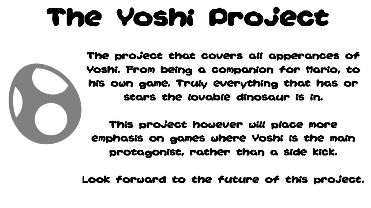 Yoshi Project by Daidek on DeviantArt