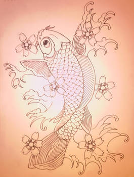 Koi - Line Art