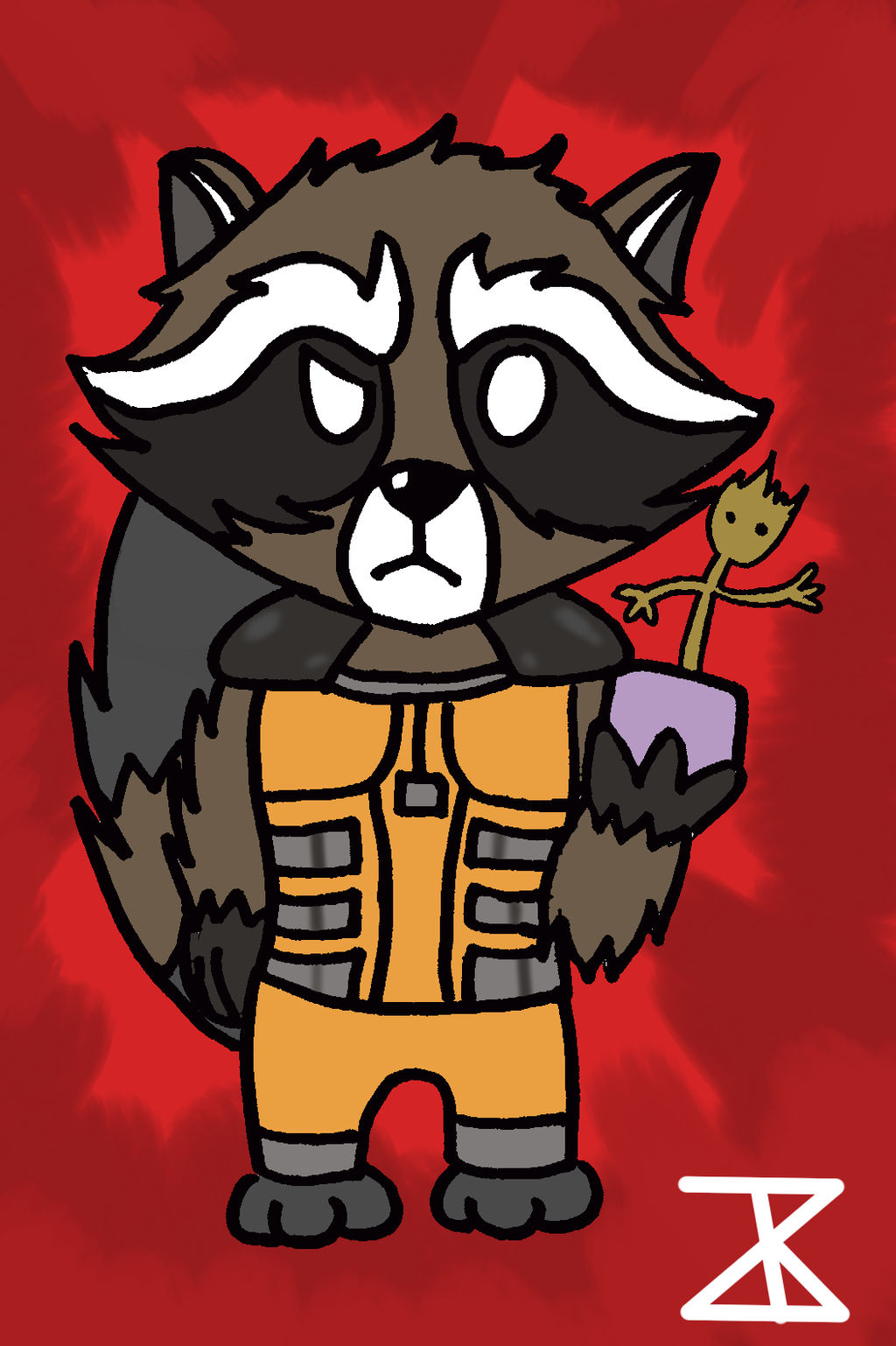 Rocket Raccoon: A Gaurdian of The Galaxy by FreakyComics on DeviantArt