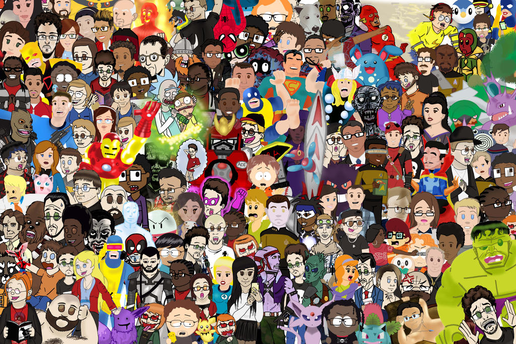 Character Collage by FreakyComics on DeviantArt