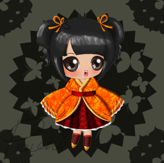 Chibi Geisha Autumn