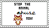 Stop Animal Abuse Stamp by ladieoffical