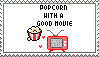 Popcorn And A Good Movie Stamp by ladieoffical
