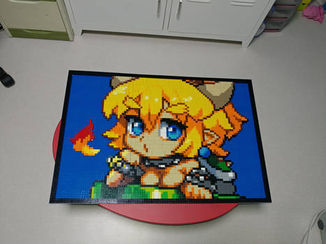 lego mosaic - super mario bowsette