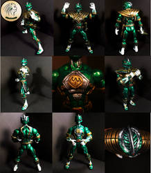 Custom Armored Mighty Morphin Green Ranger Figure