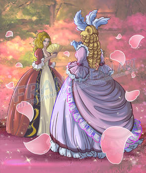 Illustration - Maria Antonietta e Madame du Barry 