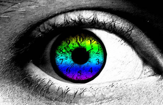 Eye Clock [Rainbow Iris]