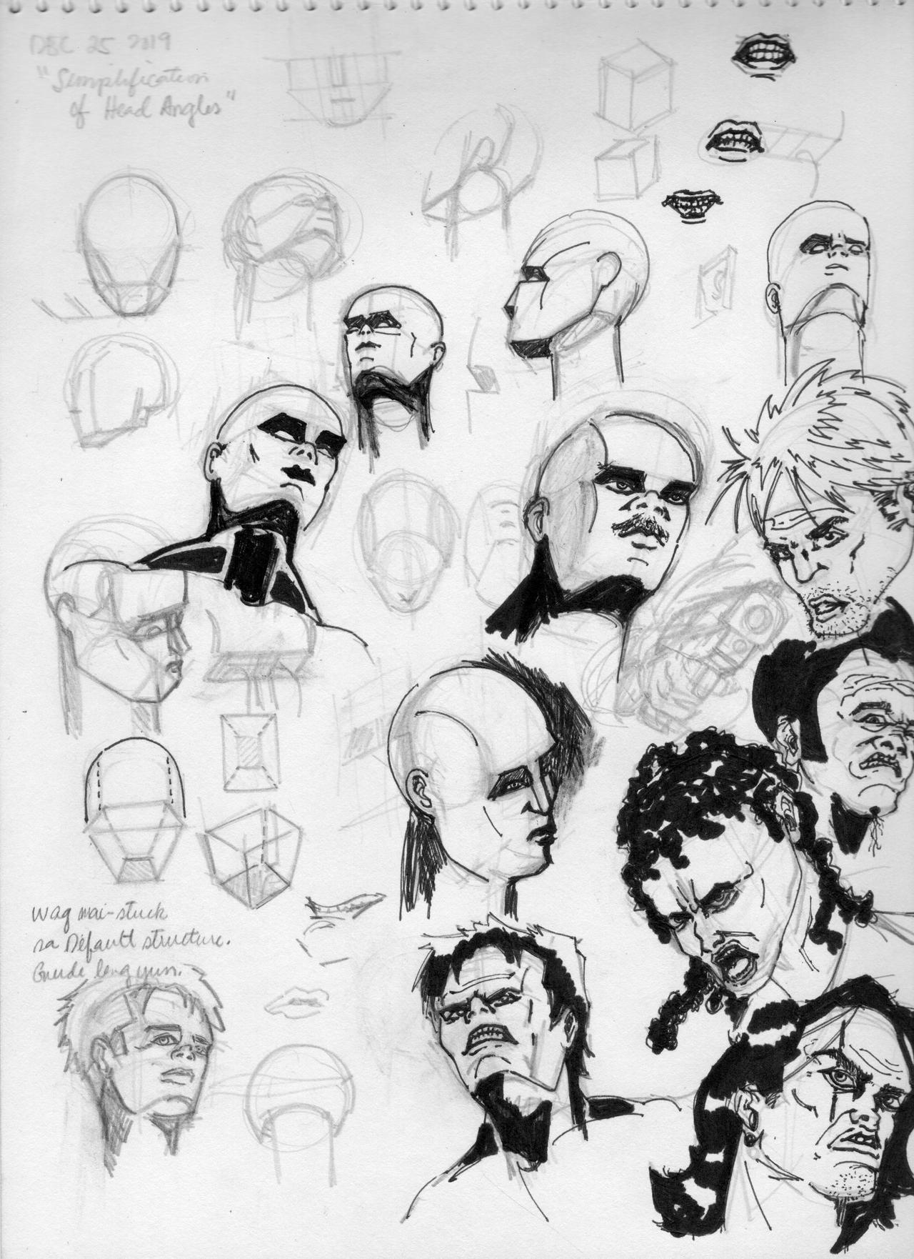 Drawing Practice - Different Head Angles by TimoAmbo on DeviantArt
