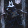 moonlight vampire, painting