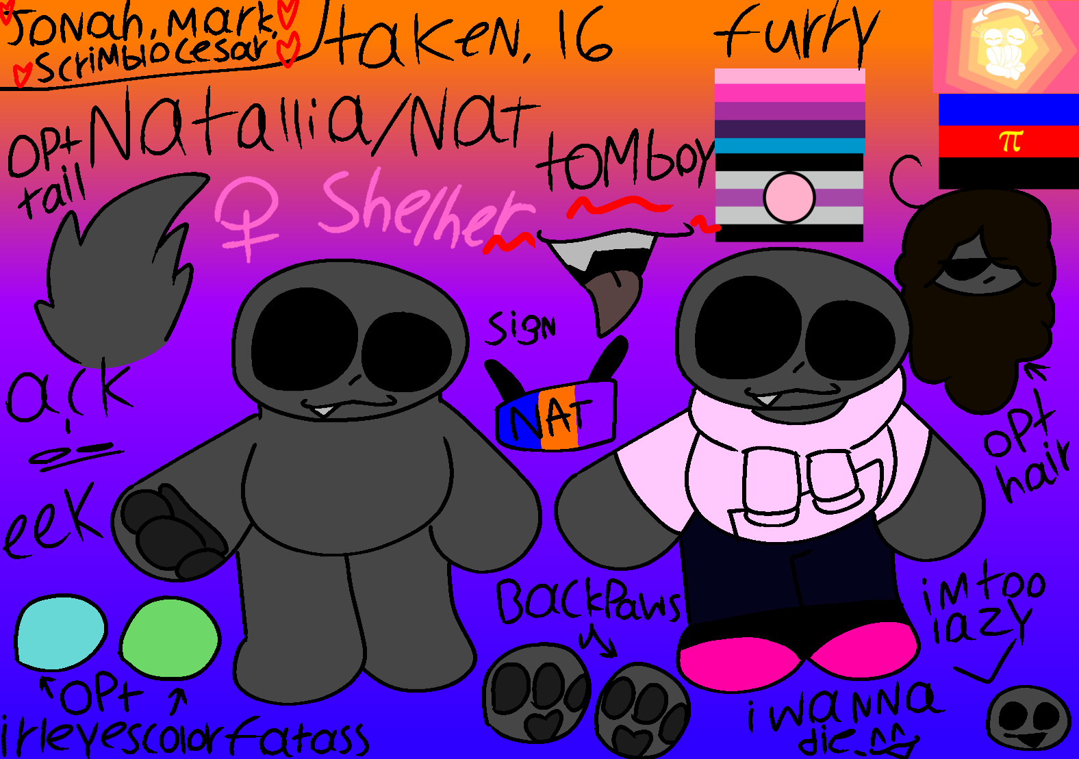 Just a ref sheet of me?