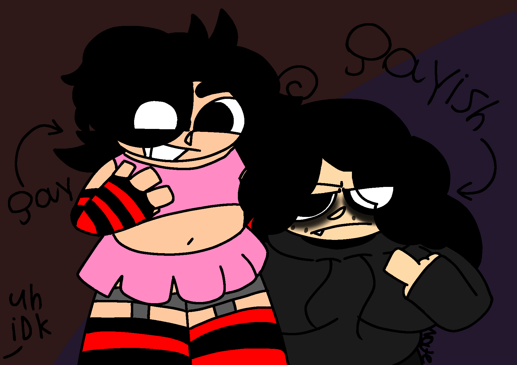 Femboy Cesar and emo nat