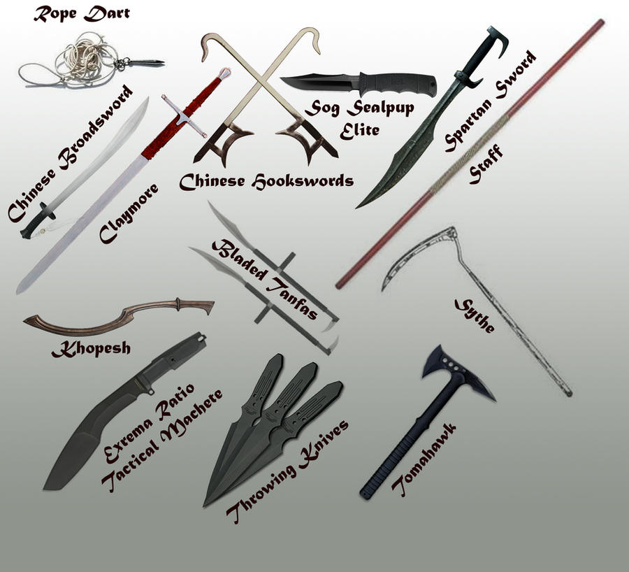 Secret Hand Weapons My favorite handheld weapons by aFletcherKinnear on DeviantArt