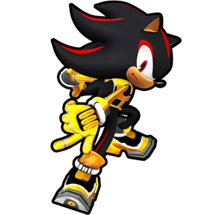 Sonic Speed Simulator Render - Gold RacesuitShadow by ShadowFriendly on ...