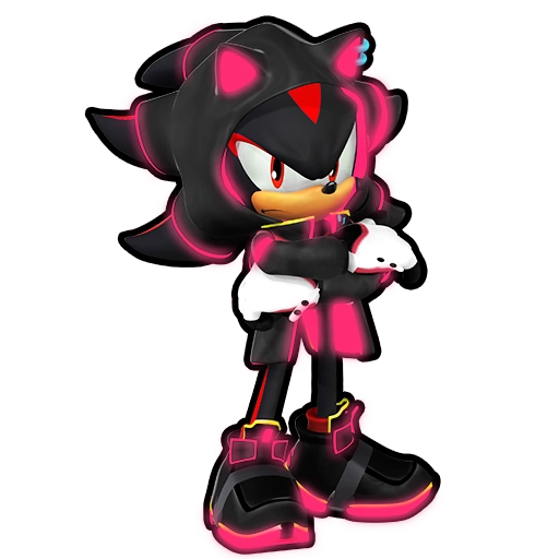 Sonic Speed Simulator Render - Neon Style Shadow by ShadowFriendly on ...