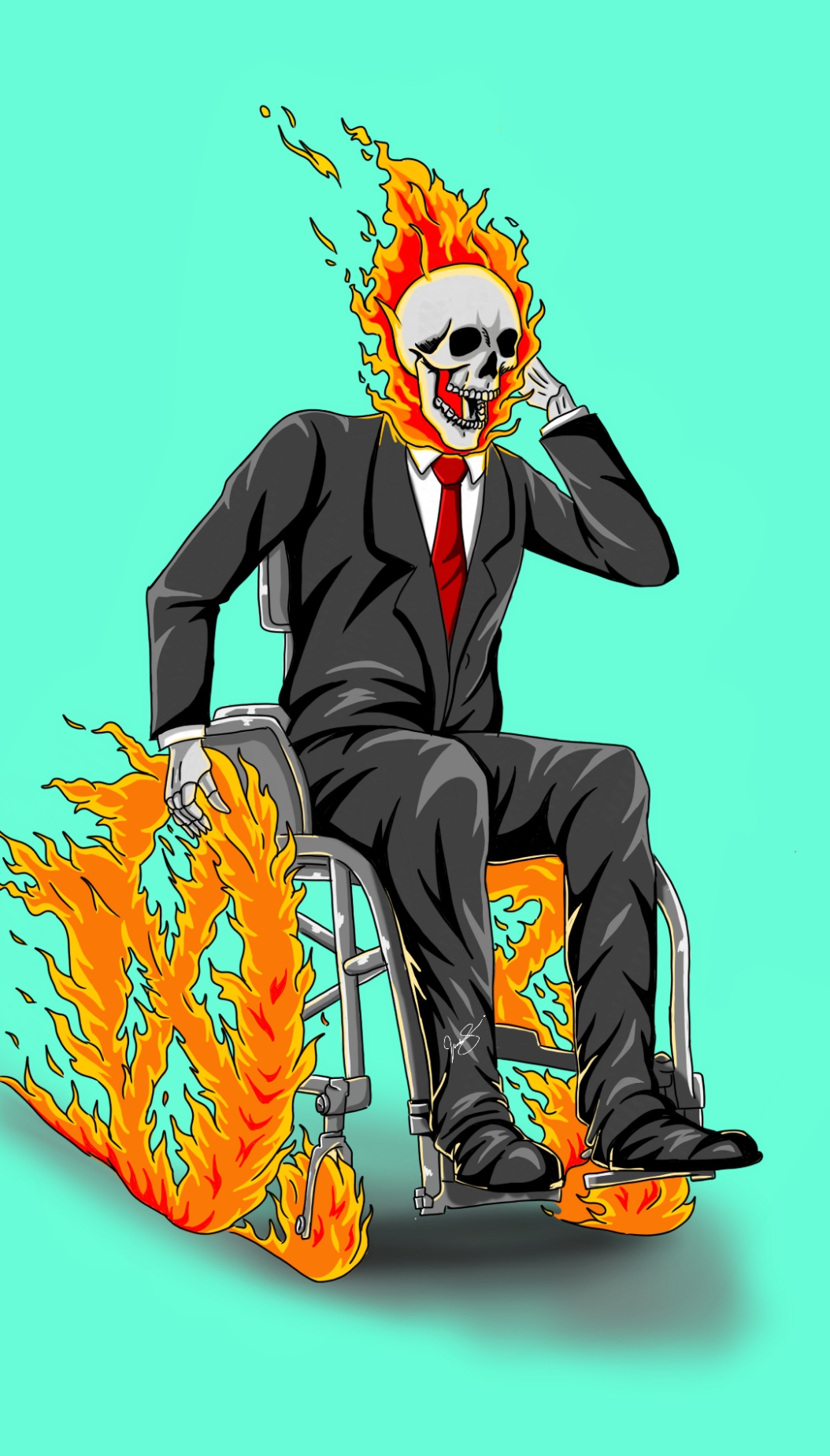 Prof Ghost Prof.X Ghost rider by WJMPartworks on DeviantArt