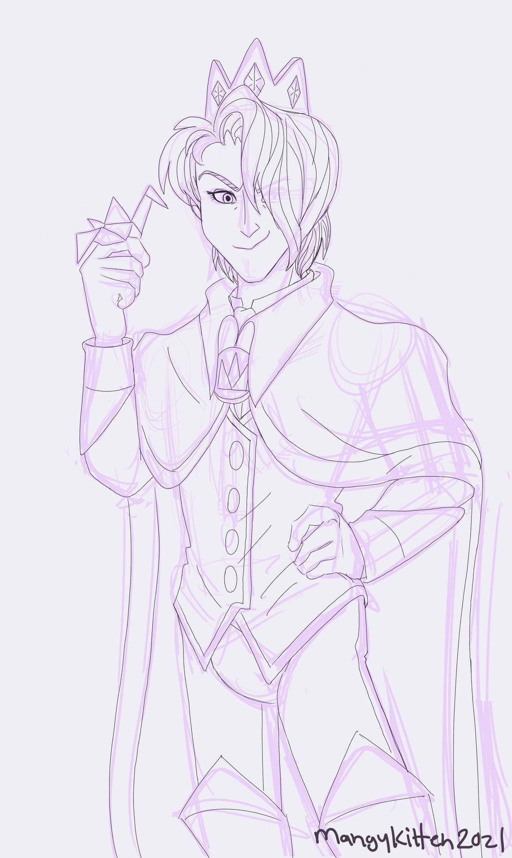 King Olly sketch by MangyKitten on DeviantArt