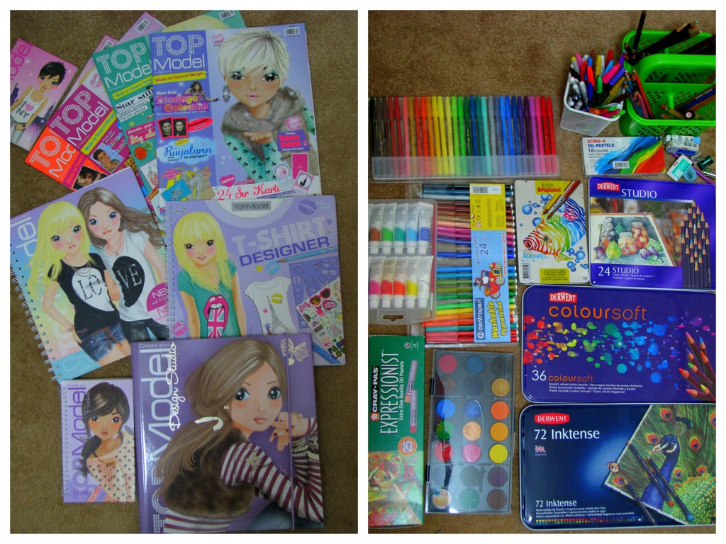 my TopModel collection AND my drawing treasure :))