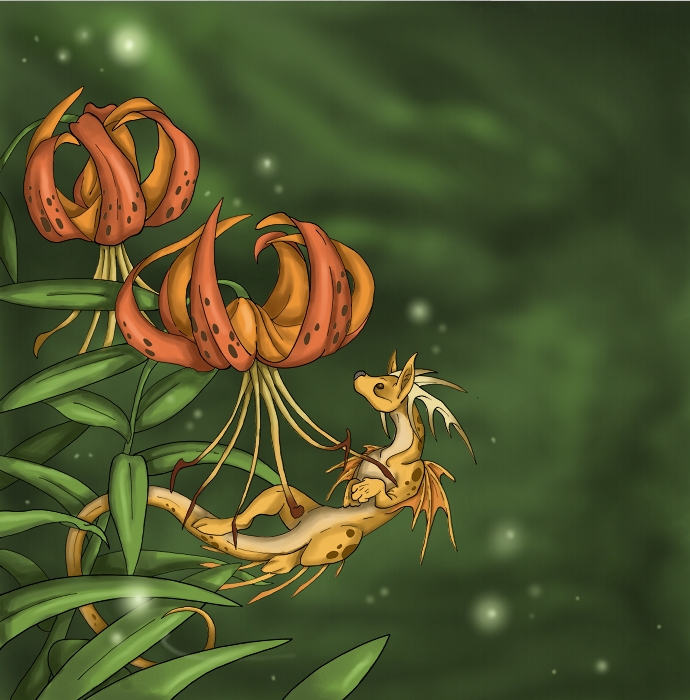 Tiger lily dragon