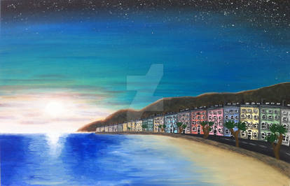 'Llandudno Beach' - Acrylic Painting - (Sep 2012)