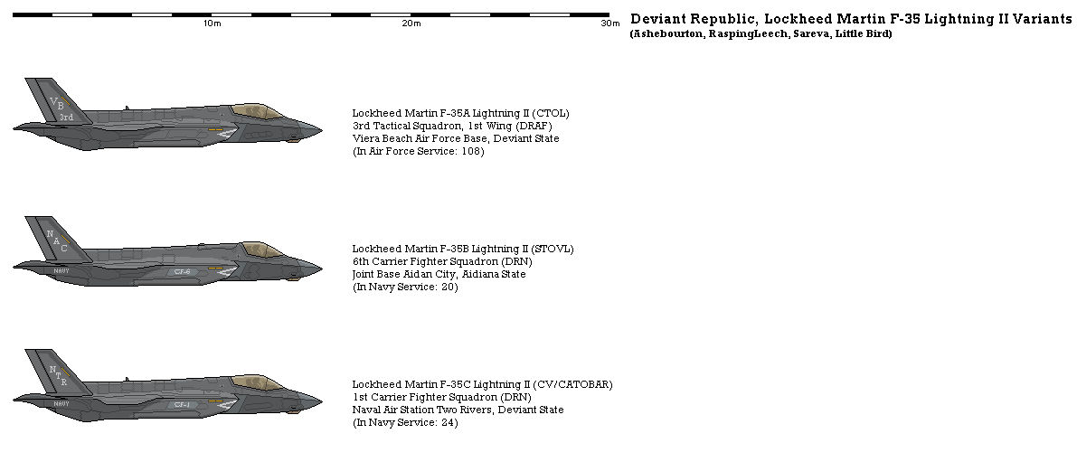 Lockheed Martin F-35 Lightning II Variants by scfdunit1 on DeviantArt