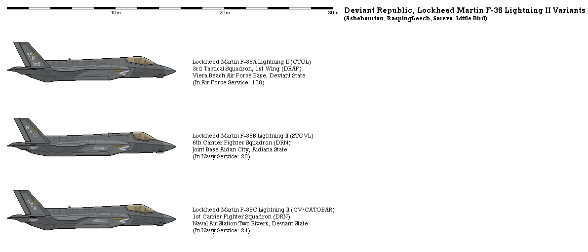 Lockheed Martin F-35 Lightning II Variants by scfdunit1 on DeviantArt