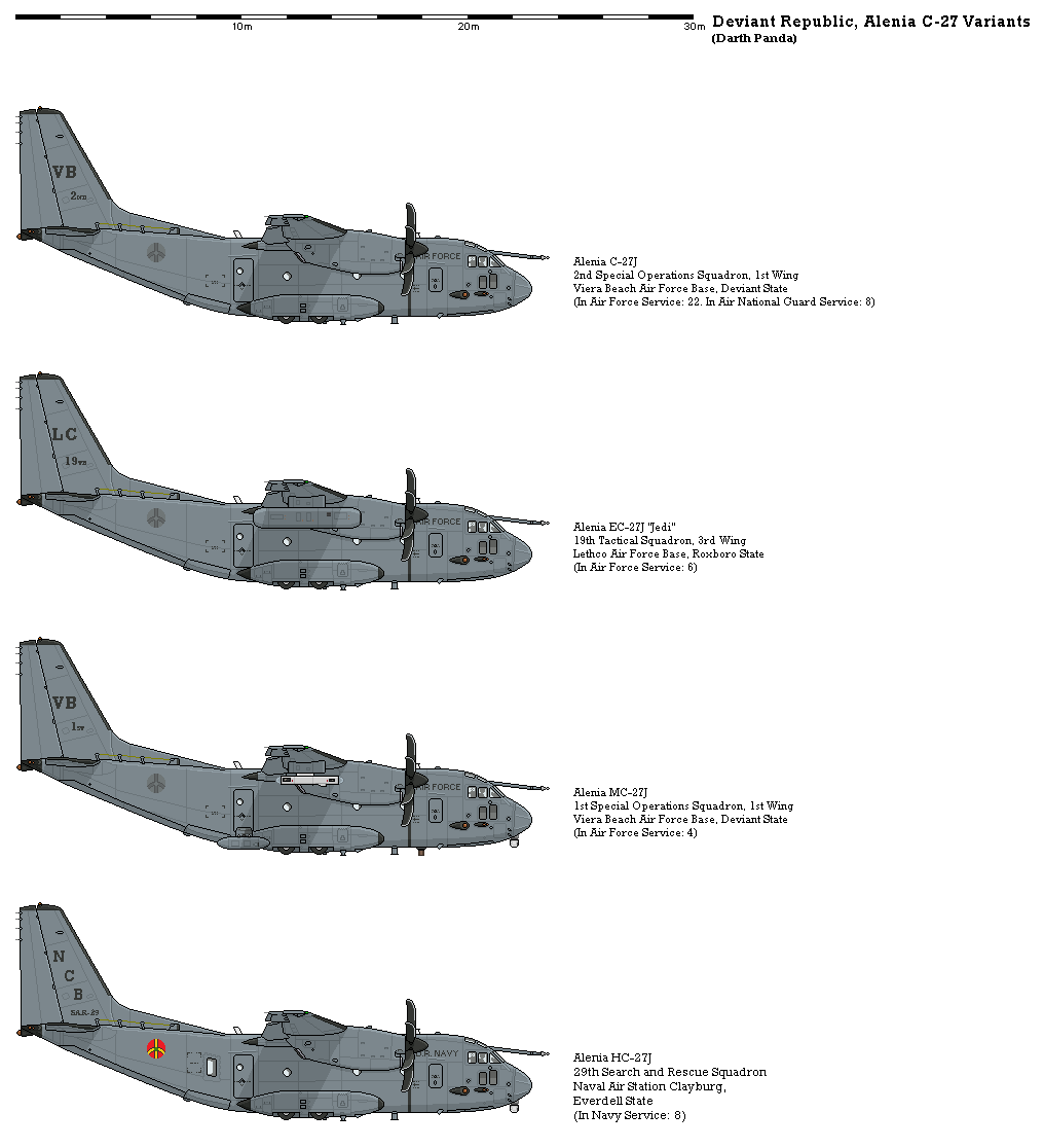 Alenia C-27J Variants by scfdunit1 on DeviantArt