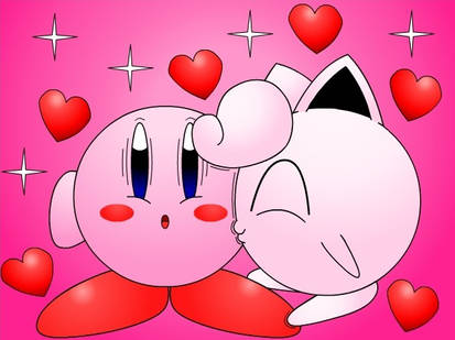 Kirby and Jigglypuff's Kiss