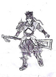 Old Drawing of Guan Ping