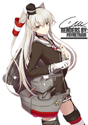 Amatsukaze.(Kantai  anime render