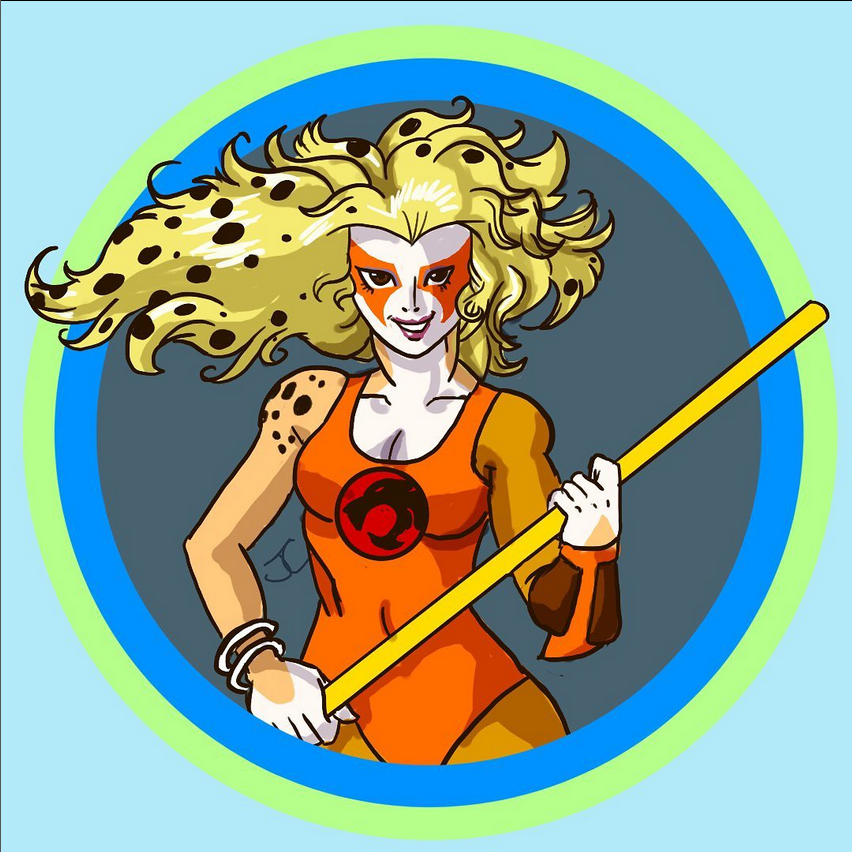 ThunderCats - Nick Deligaris, Digital Artist shared this stunning,  lifelike fan art of Cheetara! Thanks to ThunderCats .org for sharing. # ThunderCats #Cheetara #Art #FanArt