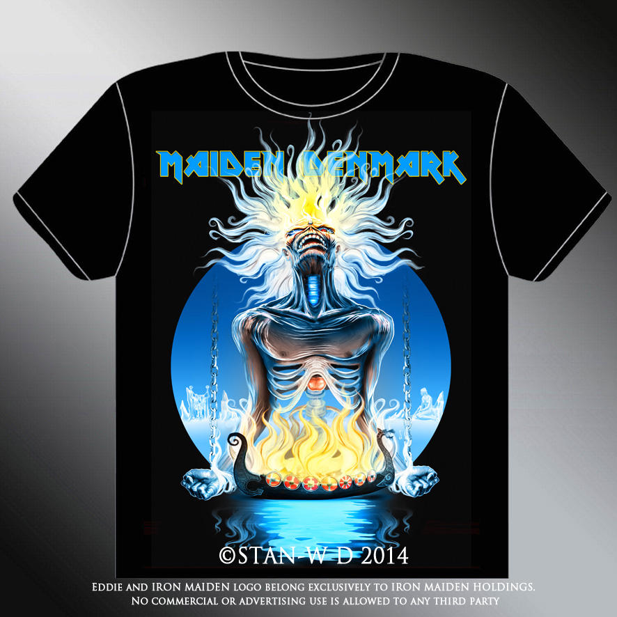 MAIDEN DENMARK - T-shirt design