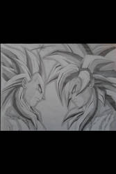 Goku and Vegeta SSJ4