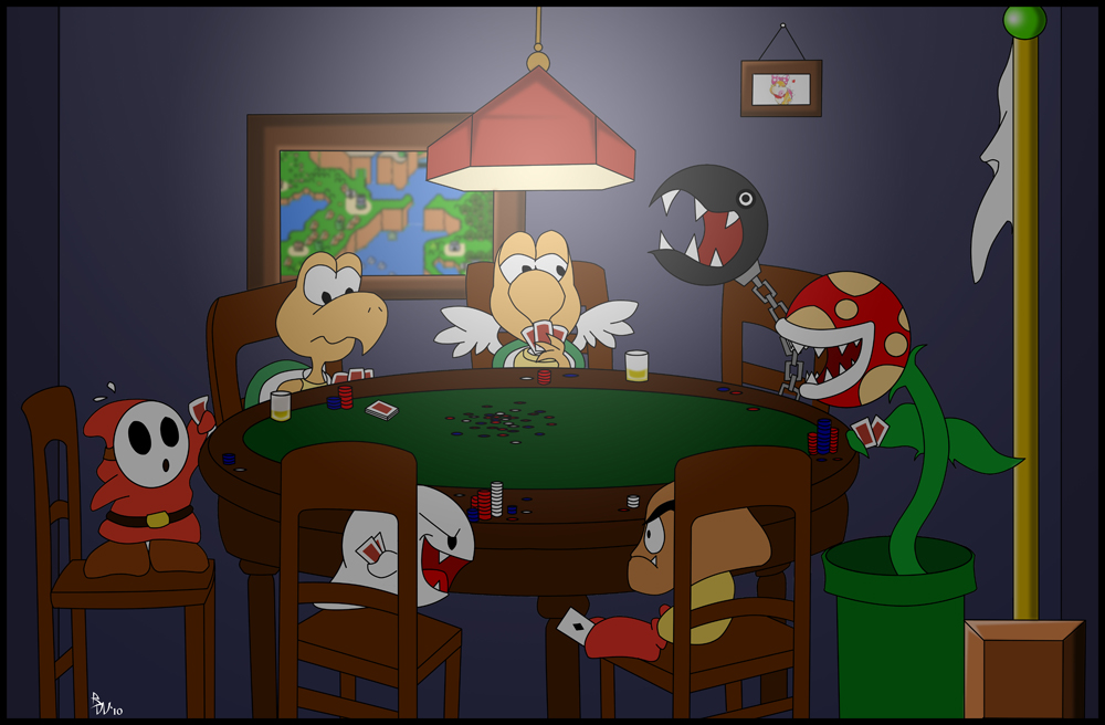 Goombas Playing Poker by sindra
