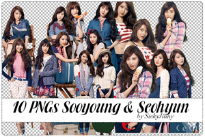 Pack 10 PNGs Sooyoung and Seohyun