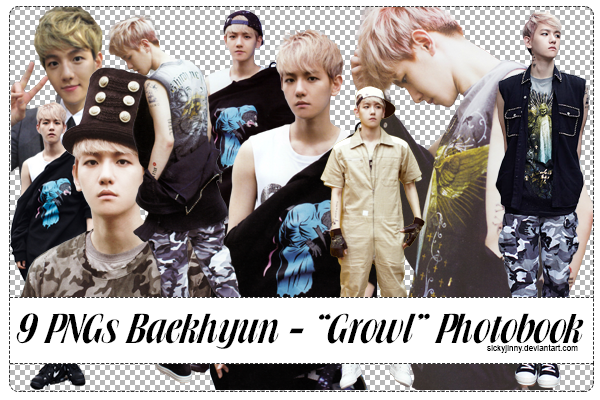 Pack 9 PNGs Baekhyun