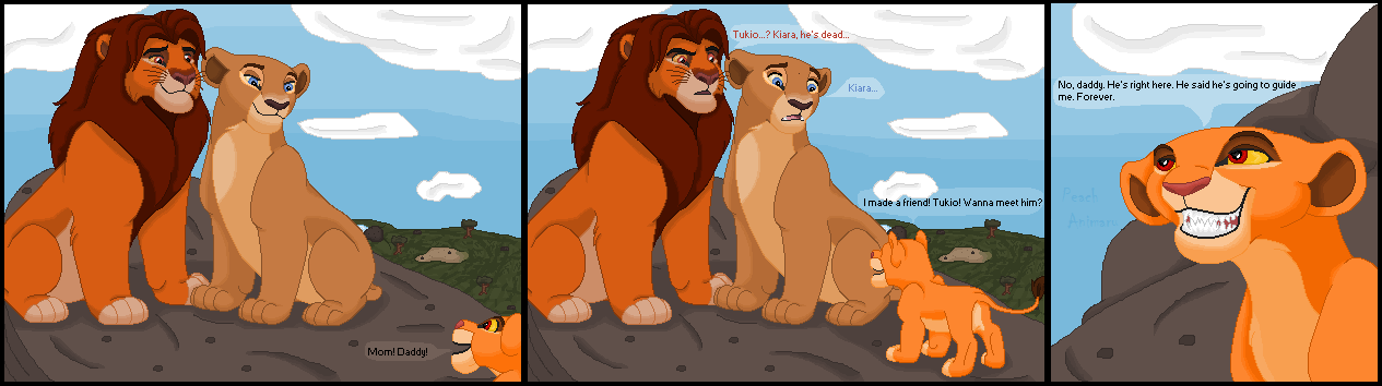 Simba and Nala meet a friend