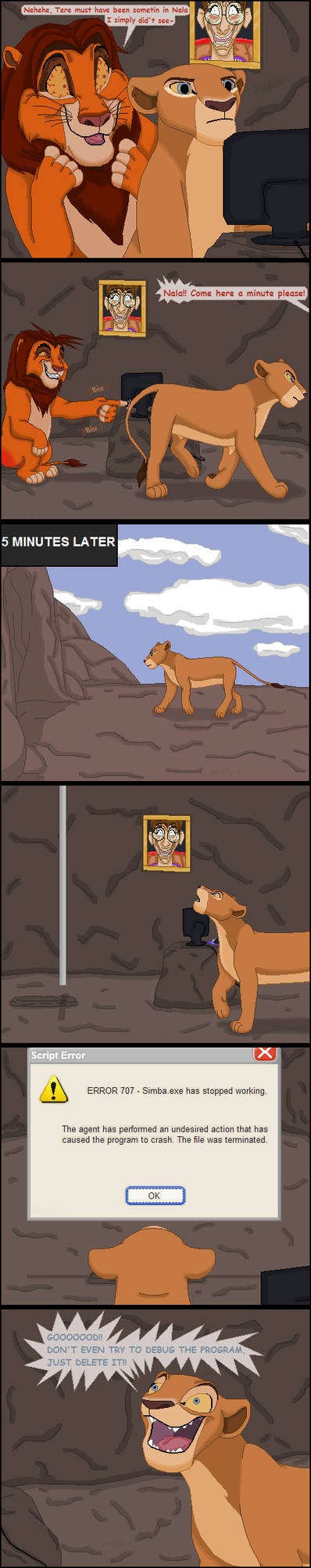 Simba.exe Has Stopped Working by TLK-Peachii on DeviantArt