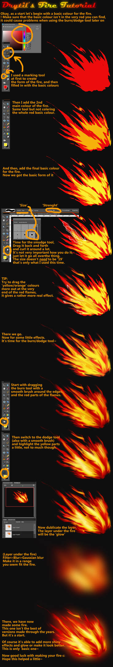 .:Fire Tutorial:. by Drytil on DeviantArt