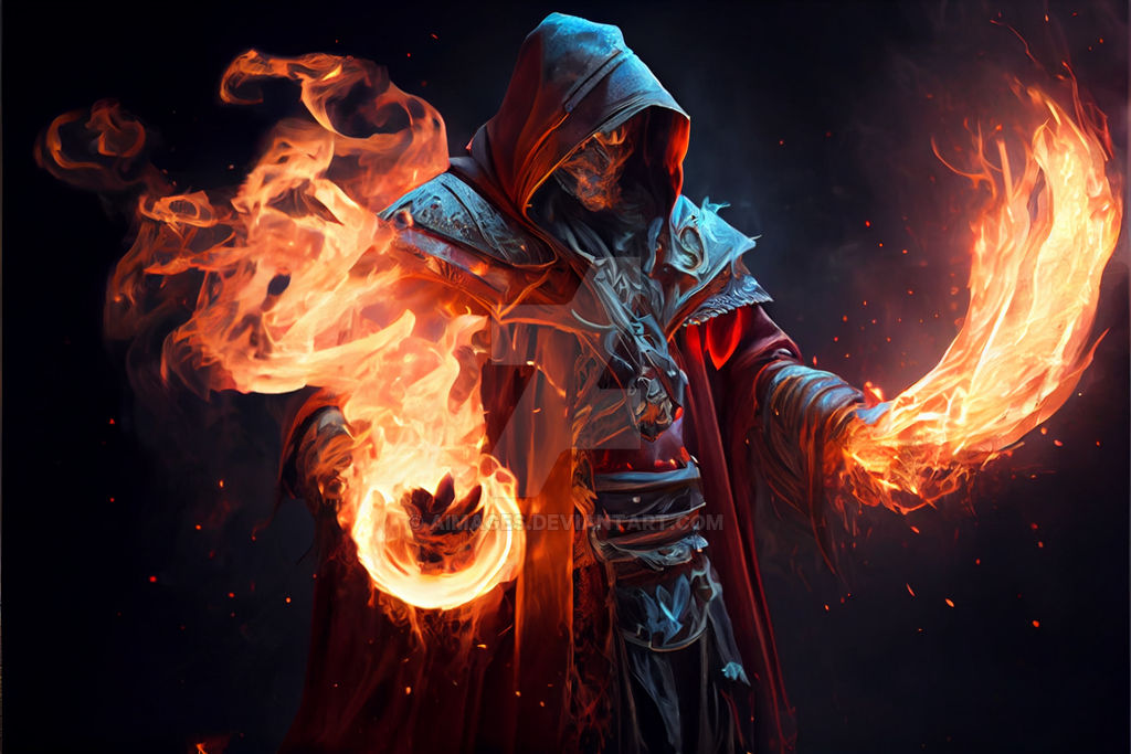 Fire wizard by AImages on DeviantArt